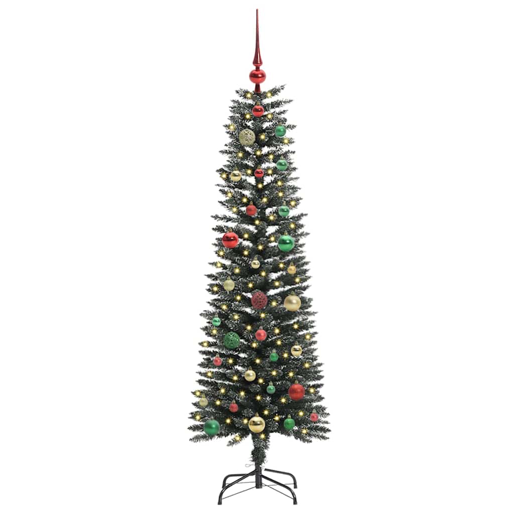 vidaXL Artificial Christmas Tree with 150 LEDs with Stand Green 150 cm - 48142