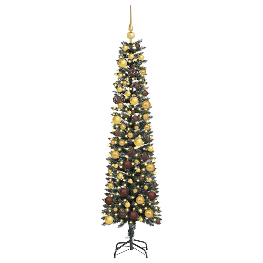 vidaXL Artificial Christmas Tree with 300 LEDs with Stand Green 180 cm