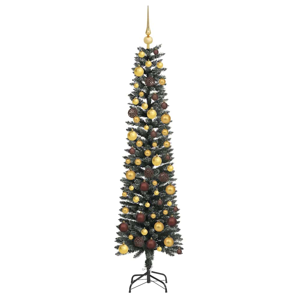 vidaXL Artificial Christmas Tree with 300 LEDs with Stand Green 180 cm