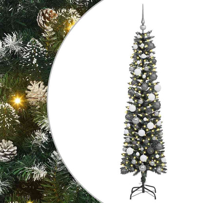 vidaXL Artificial Christmas Tree with 300 LEDs with Stand Green 180 cm - 48147