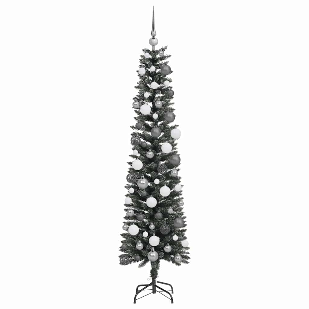 vidaXL Artificial Christmas Tree with 300 LEDs with Stand Green 180 cm - 48147