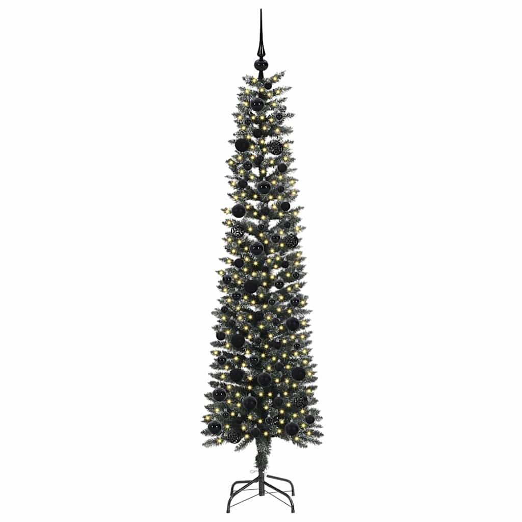 vidaXL Artificial Christmas Tree with 300 LEDs with Stand Green 180 cm - 48160