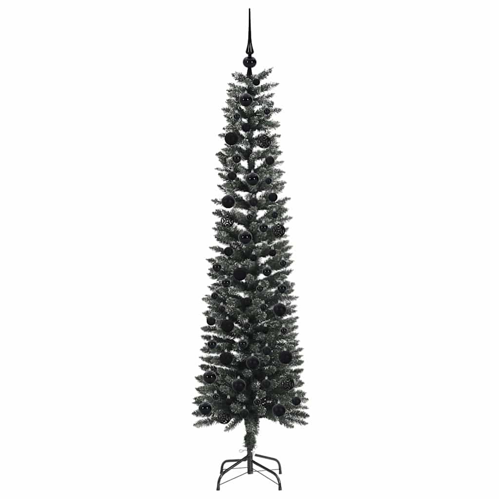 vidaXL Artificial Christmas Tree with 300 LEDs with Stand Green 180 cm - 48160