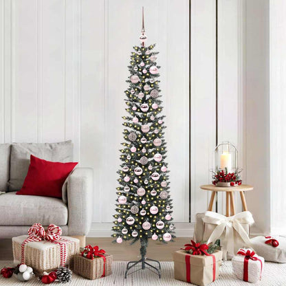 vidaXL Artificial Christmas Tree with 300 LEDs with Stand Green 180 cm - 48169