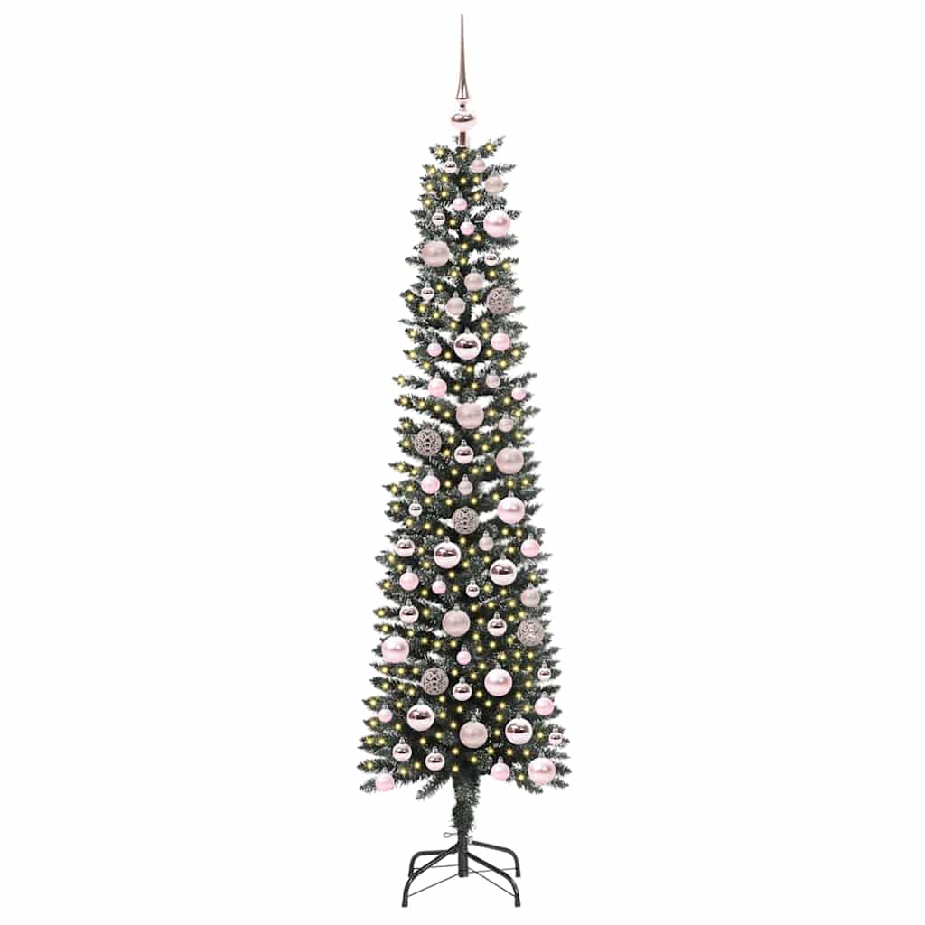 vidaXL Artificial Christmas Tree with 300 LEDs with Stand Green 180 cm - 48169