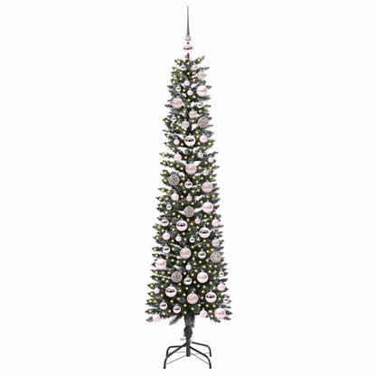 vidaXL Artificial Christmas Tree with 300 LEDs with Stand Green 180 cm - 48169