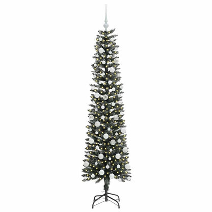 vidaXL Artificial Christmas Tree with 300 LEDs with Stand Green 180 cm - 48176