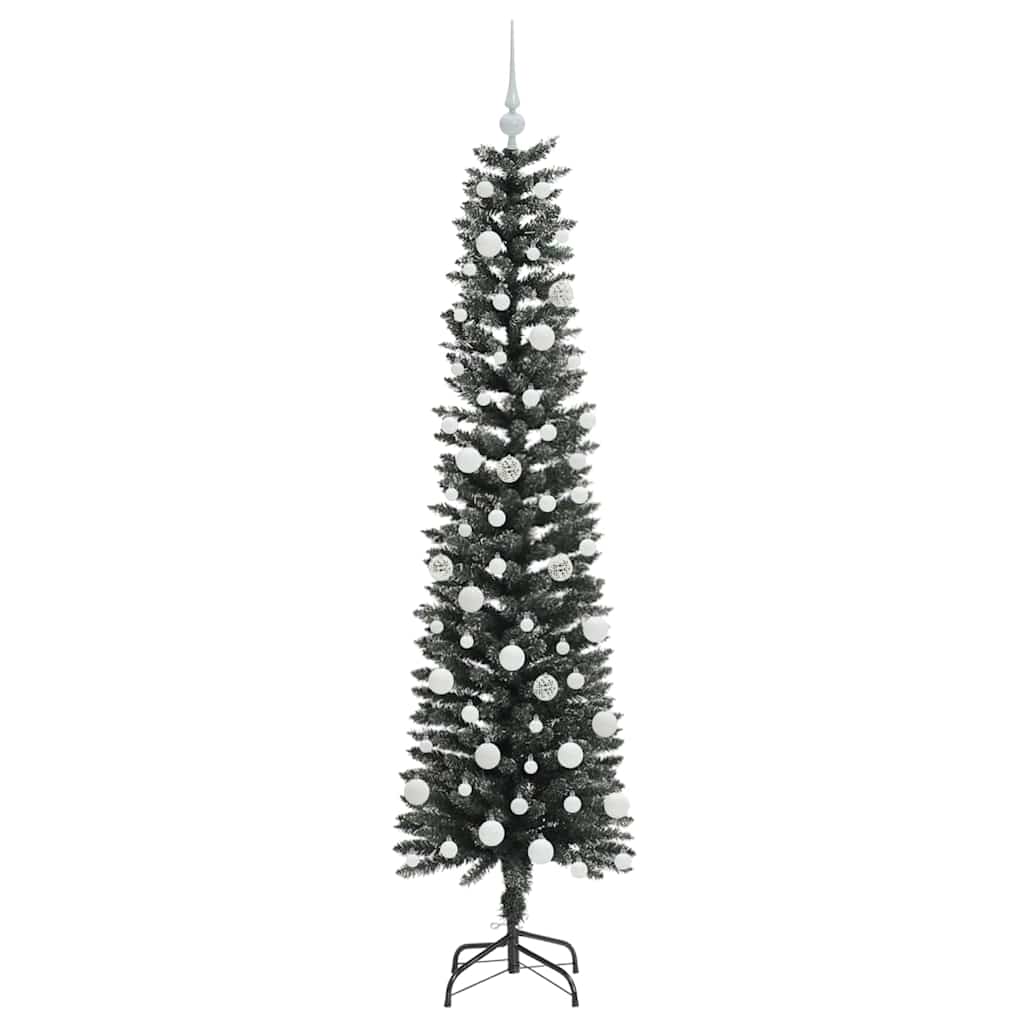 vidaXL Artificial Christmas Tree with 300 LEDs with Stand Green 180 cm - 48176