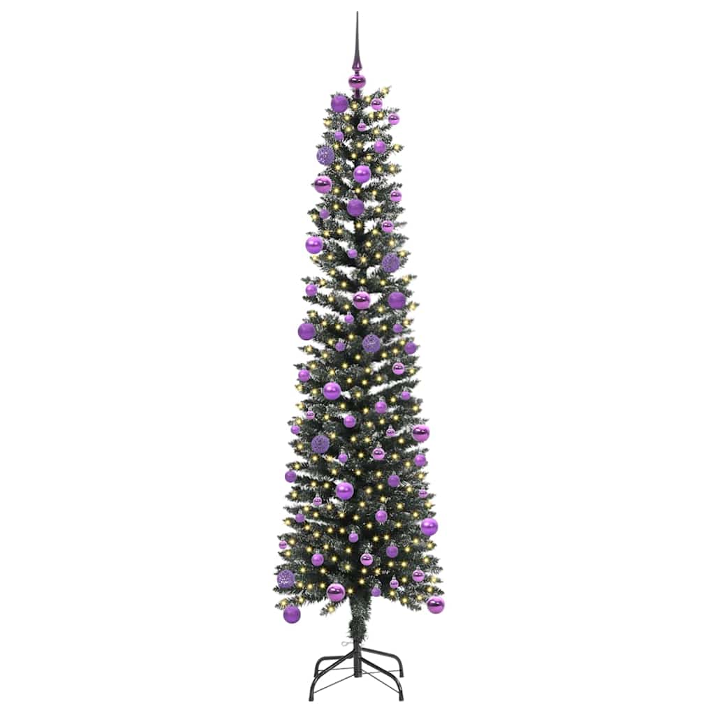 vidaXL Artificial Christmas Tree with 300 LEDs with Stand Green 180 cm - 48177