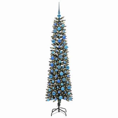 vidaXL Artificial Christmas Tree with 300 LEDs with Stand Green 180 cm - 48178