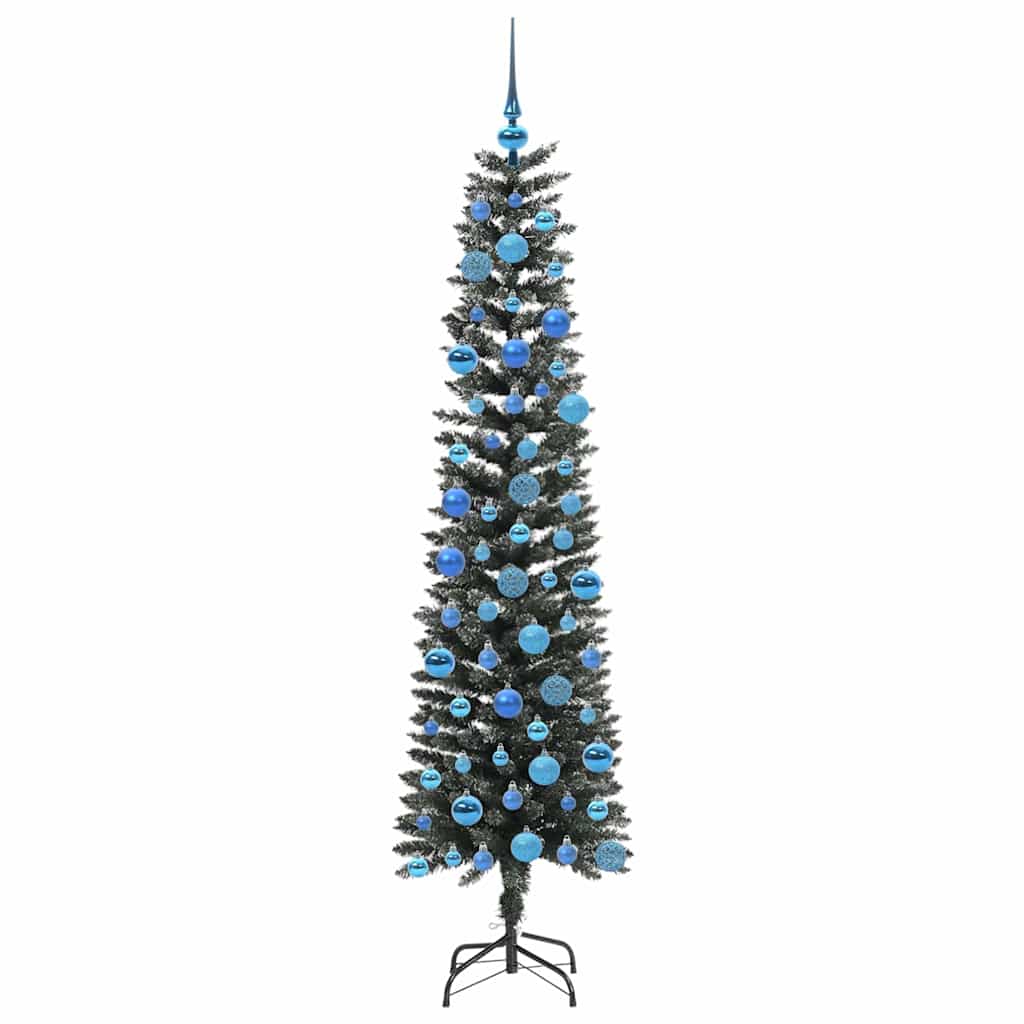 vidaXL Artificial Christmas Tree with 300 LEDs with Stand Green 180 cm - 48178