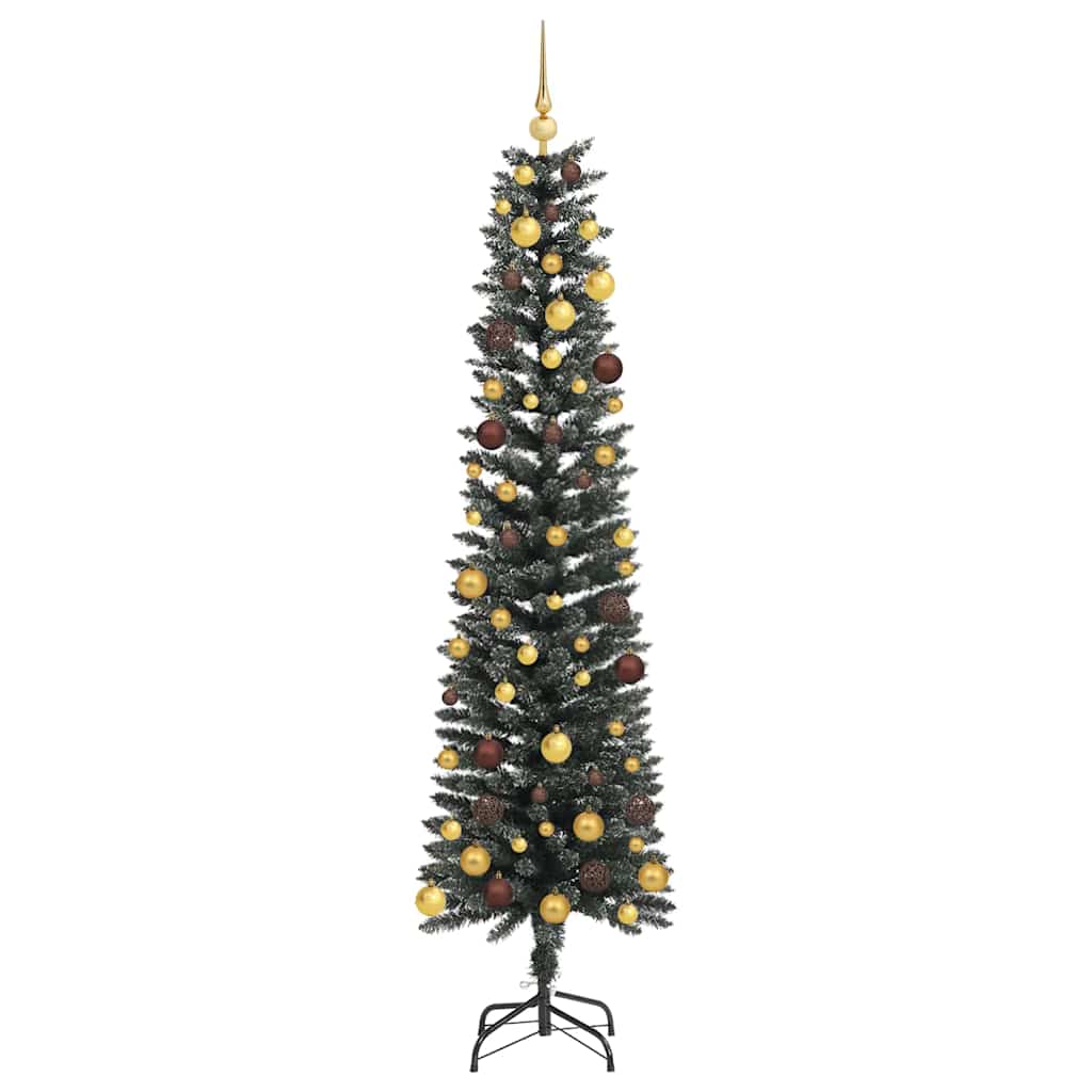 vidaXL Artificial Christmas Tree with 300 LEDs with Stand Green 210 cm - 48179