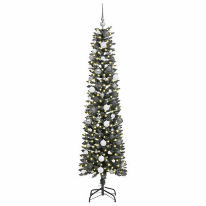 vidaXL Artificial Christmas Tree with 300 LEDs with Stand Green 210 cm - 48186