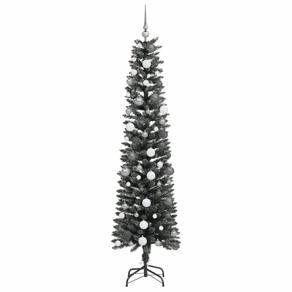 vidaXL Artificial Christmas Tree with 300 LEDs with Stand Green 210 cm - 48186