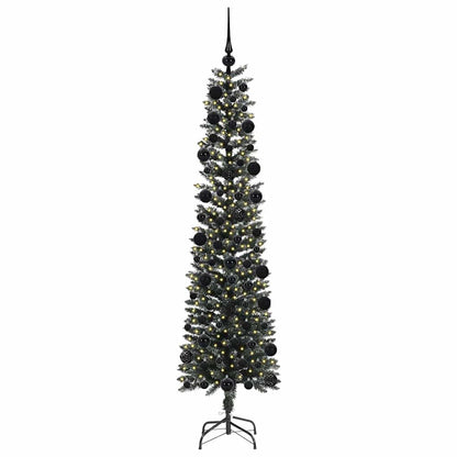 vidaXL Artificial Christmas Tree with 300 LEDs with Stand Green 210 cm - 48187