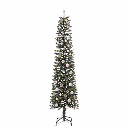 vidaXL Artificial Christmas Tree with 300 LEDs with Stand Green 210 cm - 48188