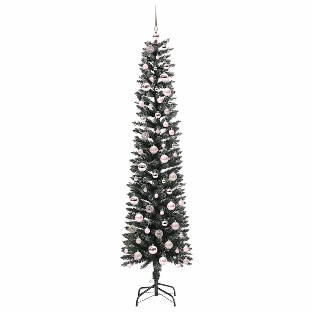vidaXL Artificial Christmas Tree with 300 LEDs with Stand Green 210 cm - 48188