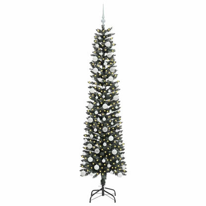vidaXL Artificial Christmas Tree with 300 LEDs with Stand Green 210 cm - 48192