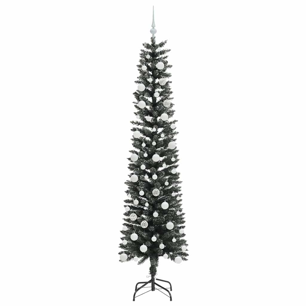 vidaXL Artificial Christmas Tree with 300 LEDs with Stand Green 210 cm - 48192