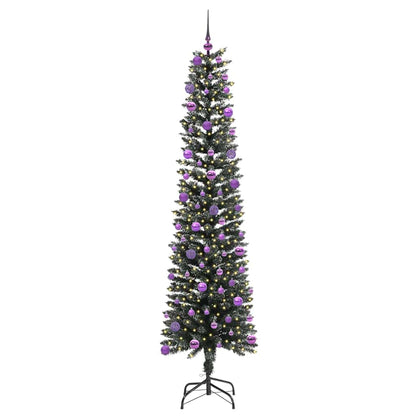 vidaXL Artificial Christmas Tree with 300 LEDs with Stand Green 210 cm - 48193