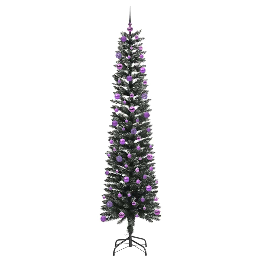vidaXL Artificial Christmas Tree with 300 LEDs with Stand Green 210 cm - 48193
