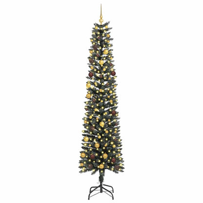 vidaXL Artificial Christmas Tree with 300 LEDs with Stand Green 240 cm - 48204