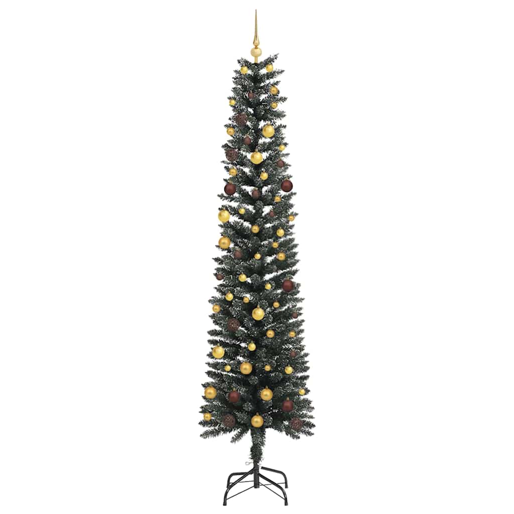 vidaXL Artificial Christmas Tree with 300 LEDs with Stand Green 240 cm - 48204