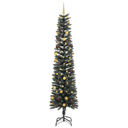 vidaXL Artificial Christmas Tree with 300 LEDs with Stand Green 240 cm - 48204