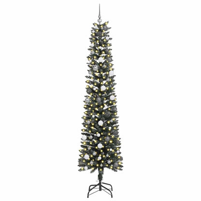 vidaXL Artificial Christmas Tree with 300 LEDs with Stand Green 240 cm - 48205