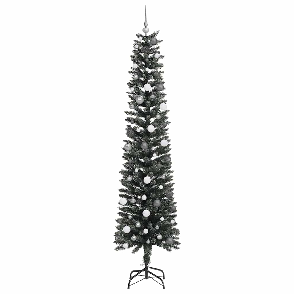 vidaXL Artificial Christmas Tree with 300 LEDs with Stand Green 240 cm - 48205