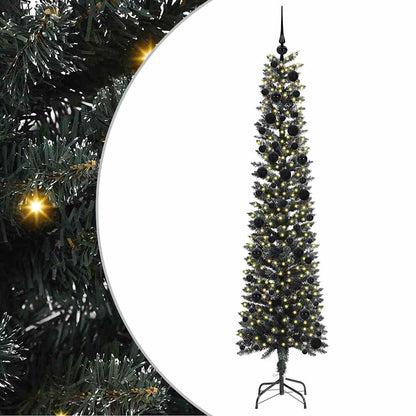 vidaXL Artificial Christmas Tree with 300 LEDs with Stand Green 240 cm - 48207