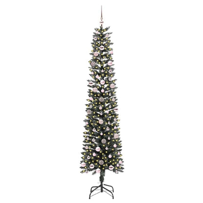 vidaXL Artificial Christmas Tree with 300 LEDs with Stand Green 240 cm - 48212