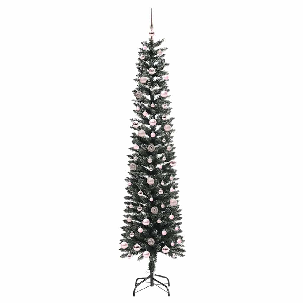 vidaXL Artificial Christmas Tree with 300 LEDs with Stand Green 240 cm - 48212