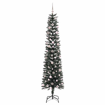 vidaXL Artificial Christmas Tree with 300 LEDs with Stand Green 240 cm - 48212