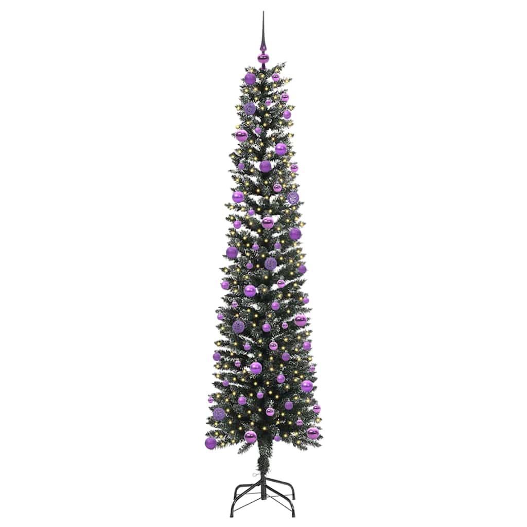 vidaXL Artificial Christmas Tree with 300 LEDs with Stand Green 240 cm - 48220