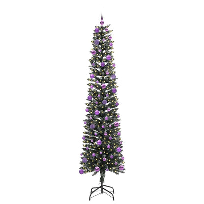 vidaXL Artificial Christmas Tree with 300 LEDs with Stand Green 240 cm - 48220