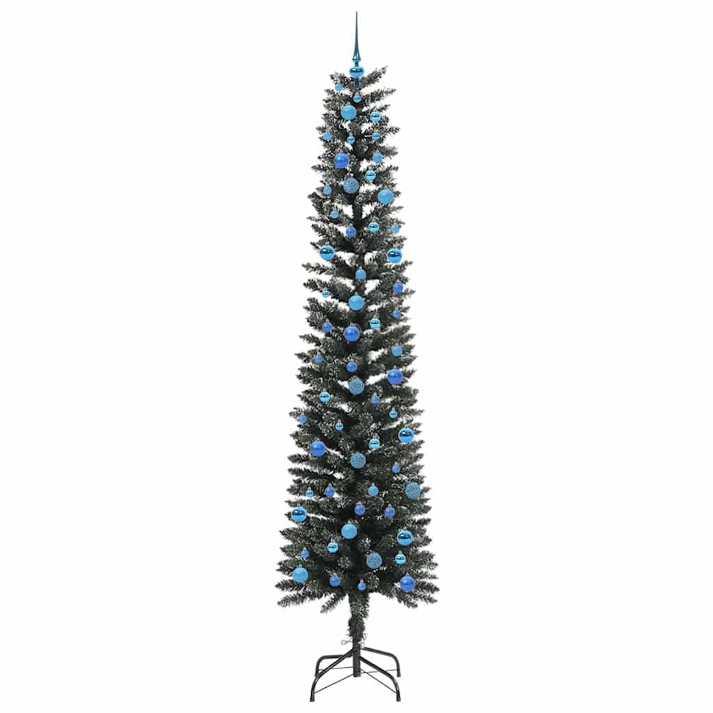 vidaXL Artificial Christmas Tree with 300 LEDs with Stand Green 240 cm - 48233