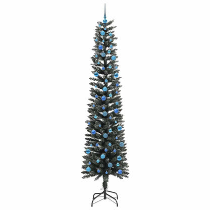 vidaXL Artificial Christmas Tree with 300 LEDs with Stand Green 240 cm - 48233
