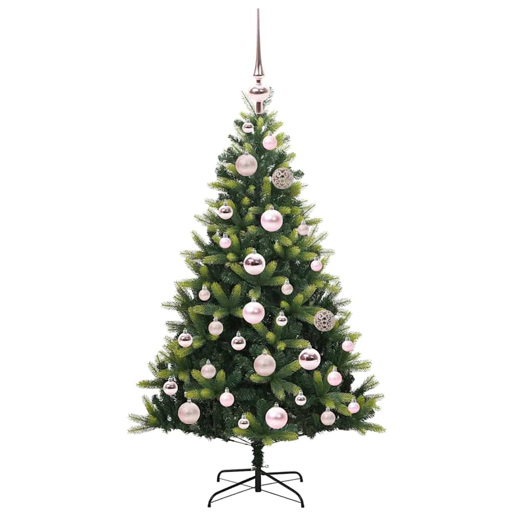 vidaXL Artificial Hinged Christmas Tree 150 LEDs Green 120 cm - 48238