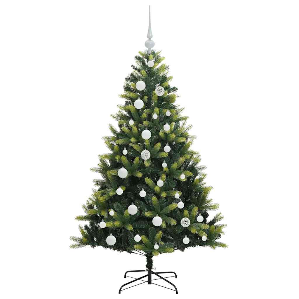 vidaXL Artificial Hinged Christmas Tree 150 LEDs Green 120 cm - 48247