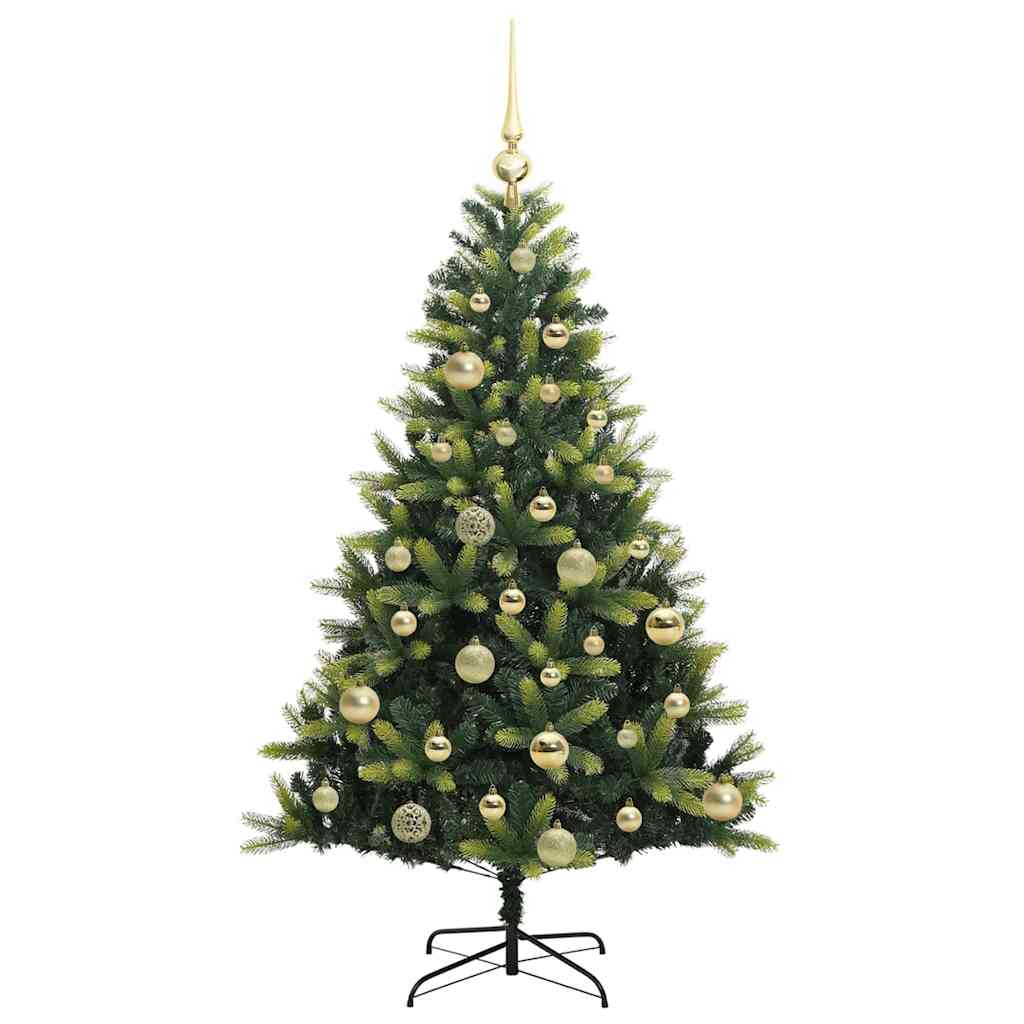 vidaXL Artificial Hinged Christmas Tree 150 LEDs Green 120 cm - 48251