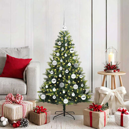 vidaXL Artificial Hinged Christmas Tree 150 LEDs Green 120 cm - 48255