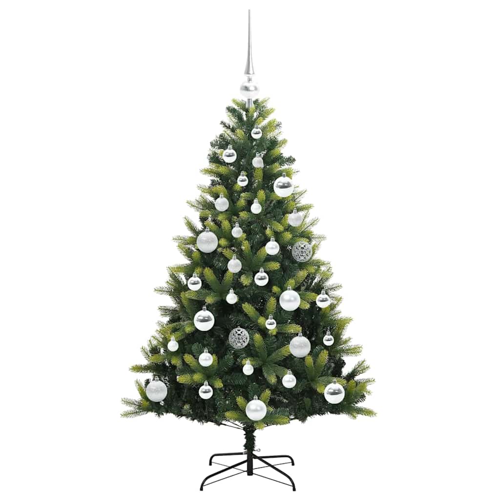 vidaXL Artificial Hinged Christmas Tree 150 LEDs Green 120 cm - 48255