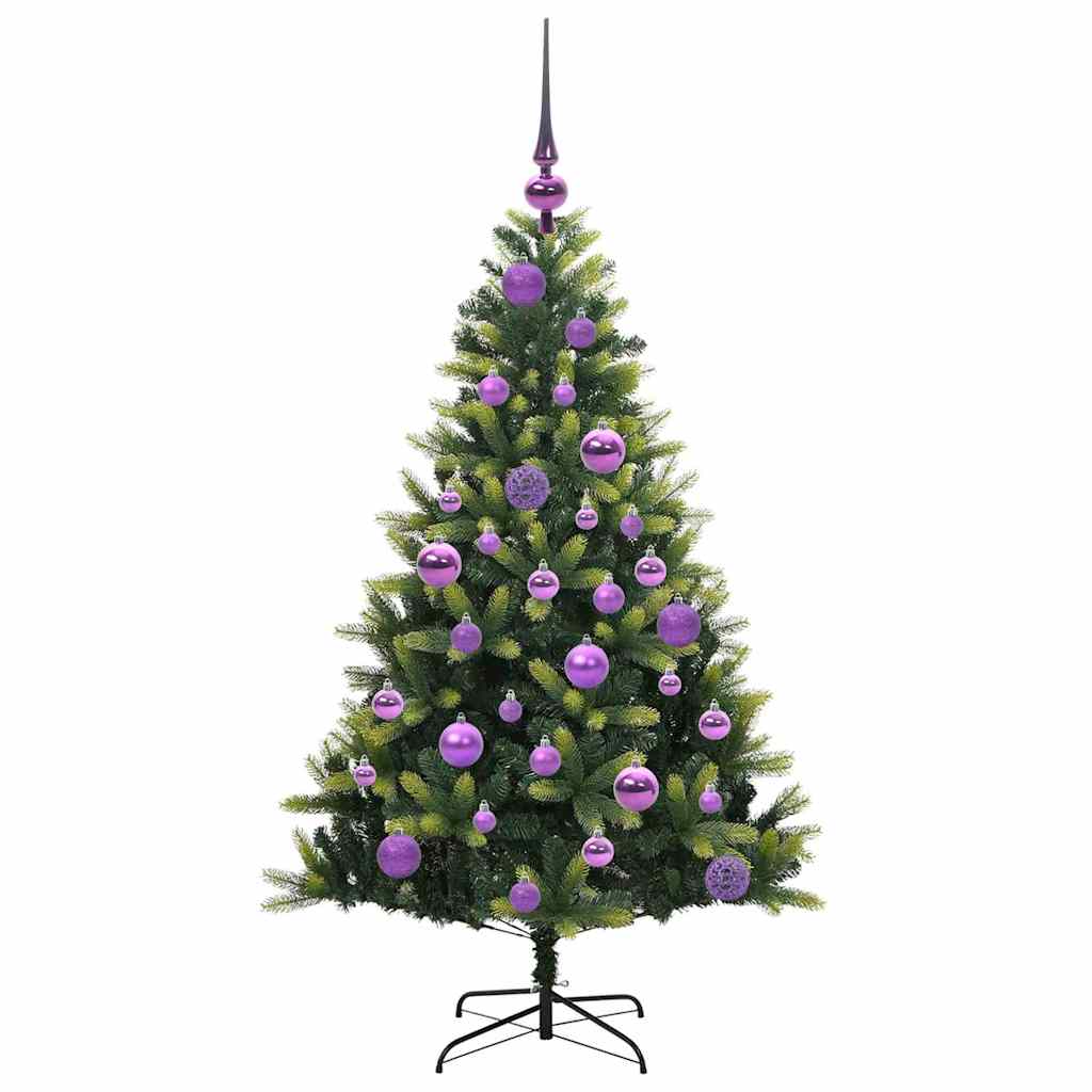 vidaXL Artificial Hinged Christmas Tree 150 LEDs Green 120 cm - 48259