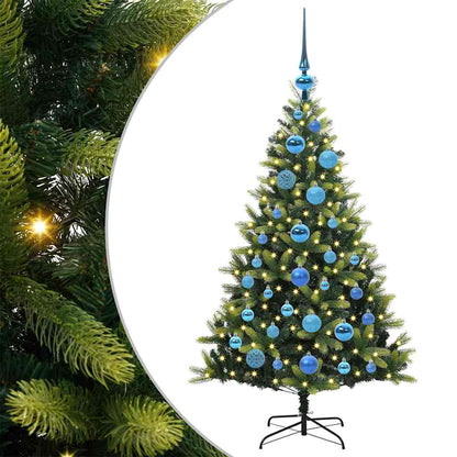 vidaXL Artificial Hinged Christmas Tree 150 LEDs Green 120 cm - 48261