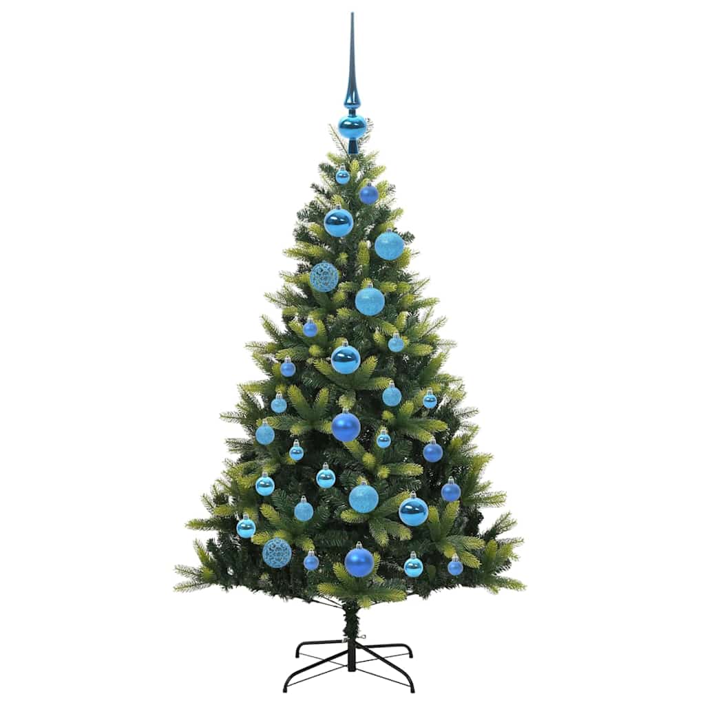 vidaXL Artificial Hinged Christmas Tree 150 LEDs Green 120 cm - 48261