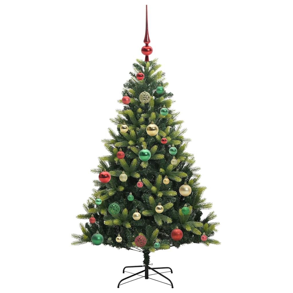 vidaXL Artificial Hinged Christmas Tree 150 LEDs Green 120 cm - 48262