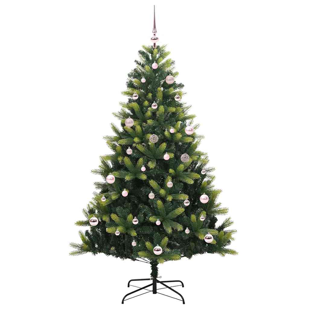 vidaXL Artificial Hinged Christmas Tree 150 LEDs Green 150 cm - 48275