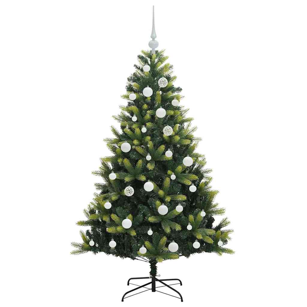 vidaXL Artificial Hinged Christmas Tree 150 LEDs Green 150 cm - 48278