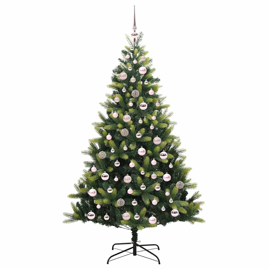 vidaXL Artificial Hinged Christmas Tree 300 LEDs Green 180 cm - 48320